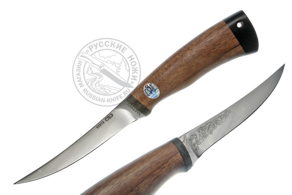 

Нож "Fish-ka" Фишка (сталь 95х18), дерево/текстолит, АИР
