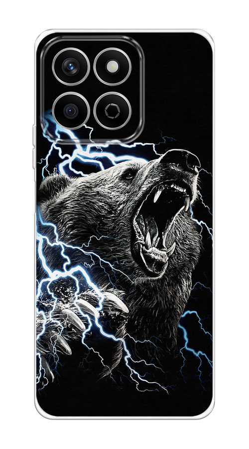 

Чехол на Honor X7c "Гроза и медведь", Черный;серый;серебристый, 6125250-1