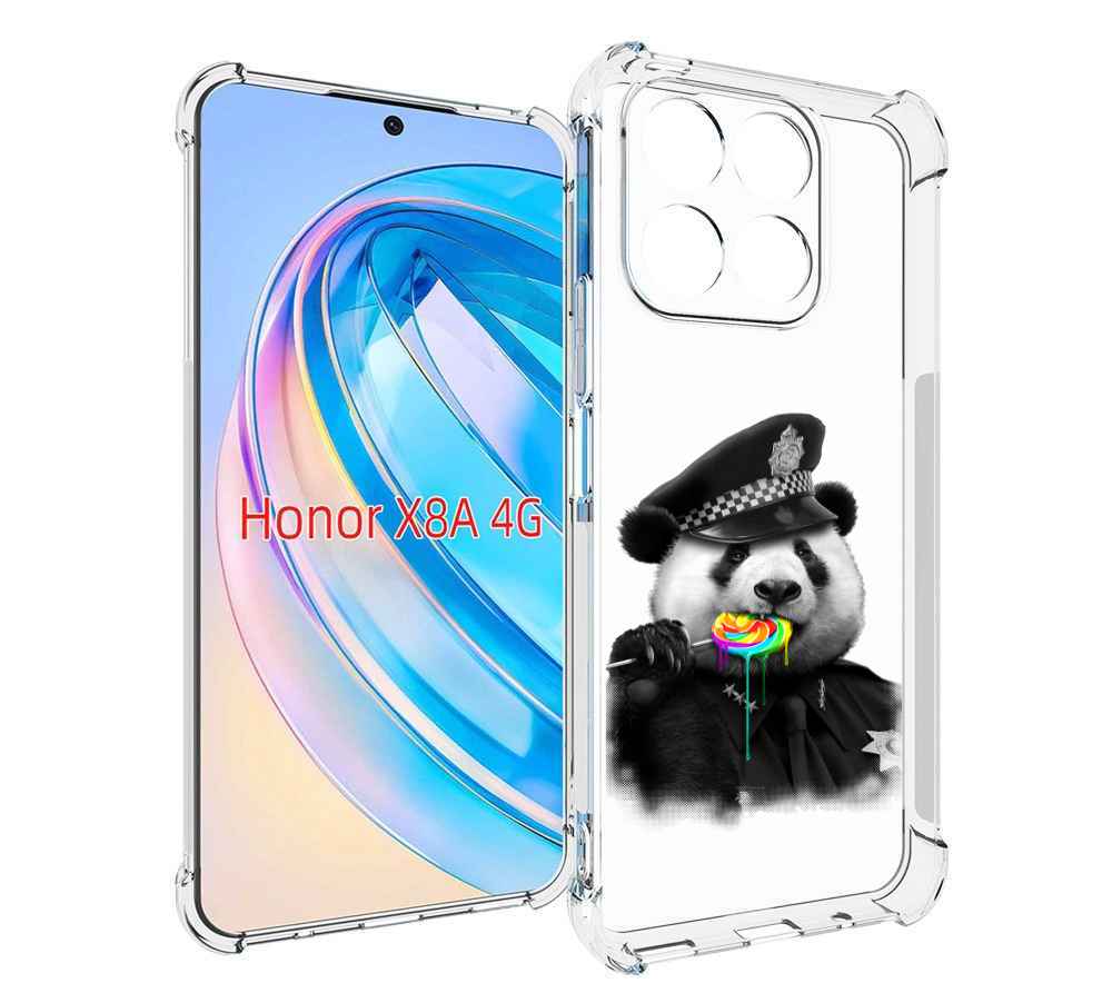 

Чехол MyPads Панда полиция для Honor X8a, Tocco