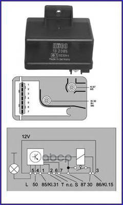 HUCO 132085 Реле свечи накала 1шт 7050₽