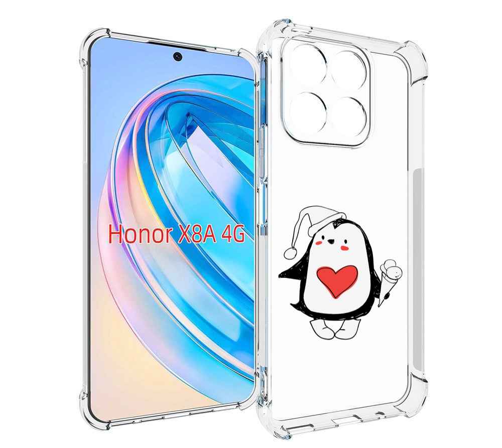 

Чехол MyPads Пингвин с мороженым для Honor X8a, Tocco