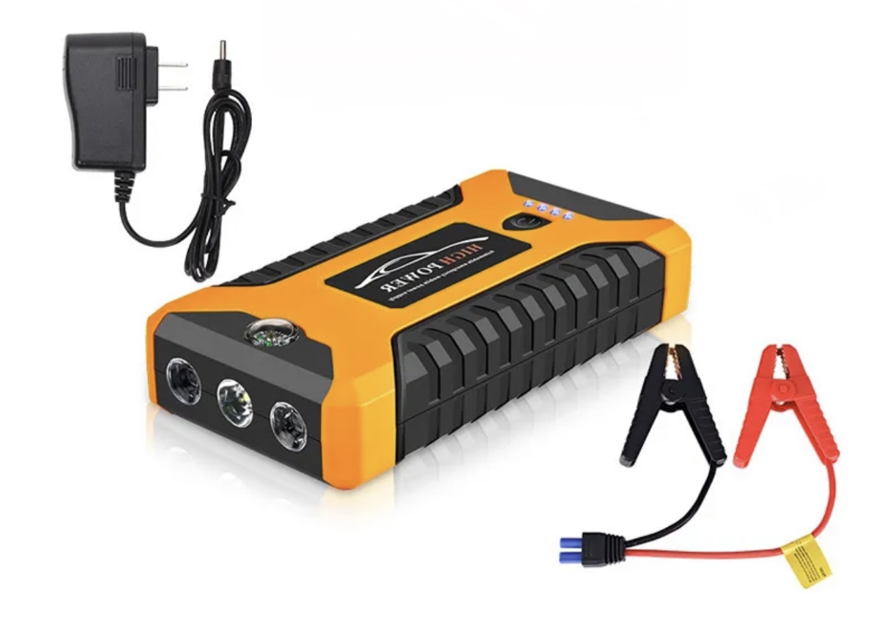 Пусковое портативное устройство бустер EAFC 12000mAh 600A Jump starter.Powerbank.