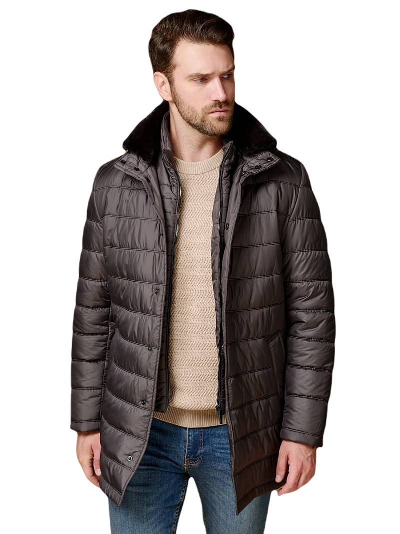 

Куртка мужская BAZIONI 4090-5 M STYLE DK CHOCO коричневая 52/176 RU, Коричневый, 4090-5 M