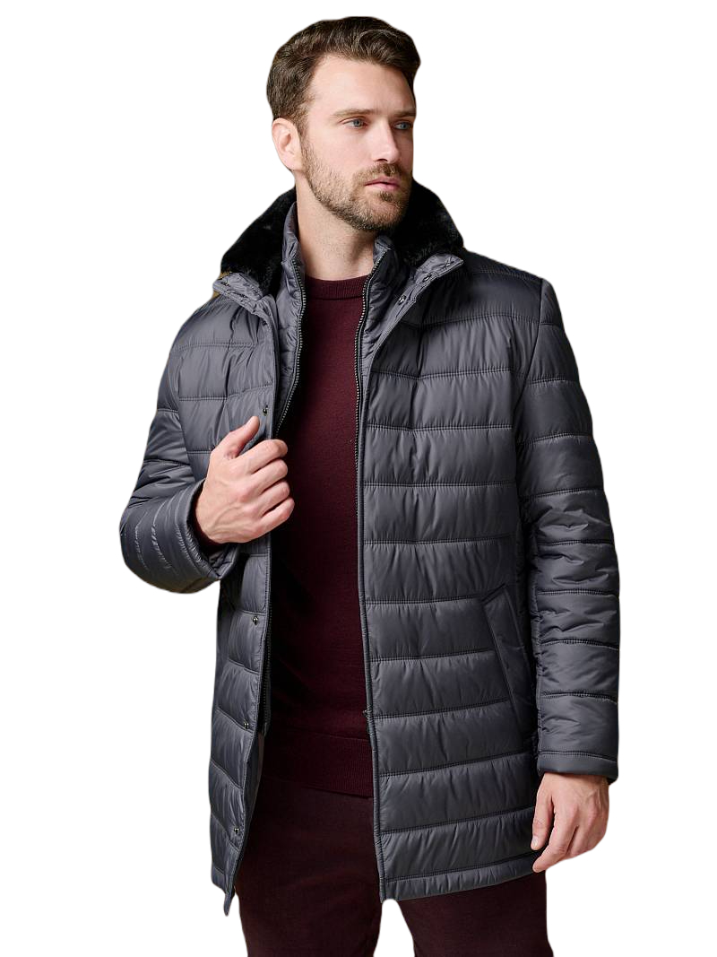 

Куртка мужская BAZIONI 4090-5 M Style Graphite серая 46/176 RU, Серый, 4090-5 M