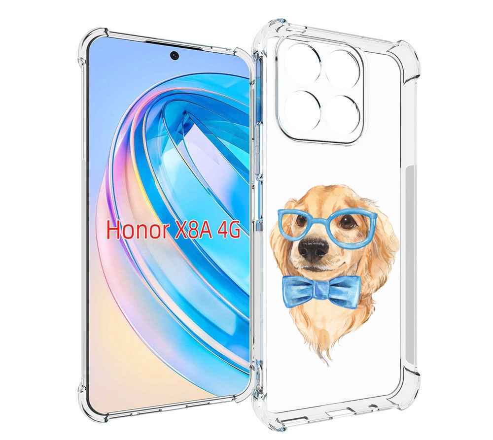 

Чехол MyPads Собака интеллигент для Honor X8a, Tocco