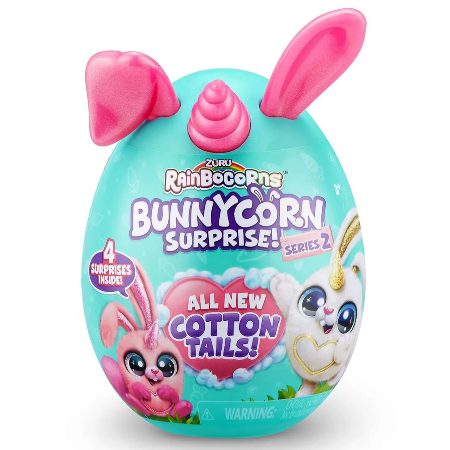 Игровой набор Zuru Rainbocorns Bunnycorn, сюрпризы в яйце серия 2, розовые ушки игровой набор zuru rainbocorns puppycorn surprise сюрприз в яйце 9251sq1