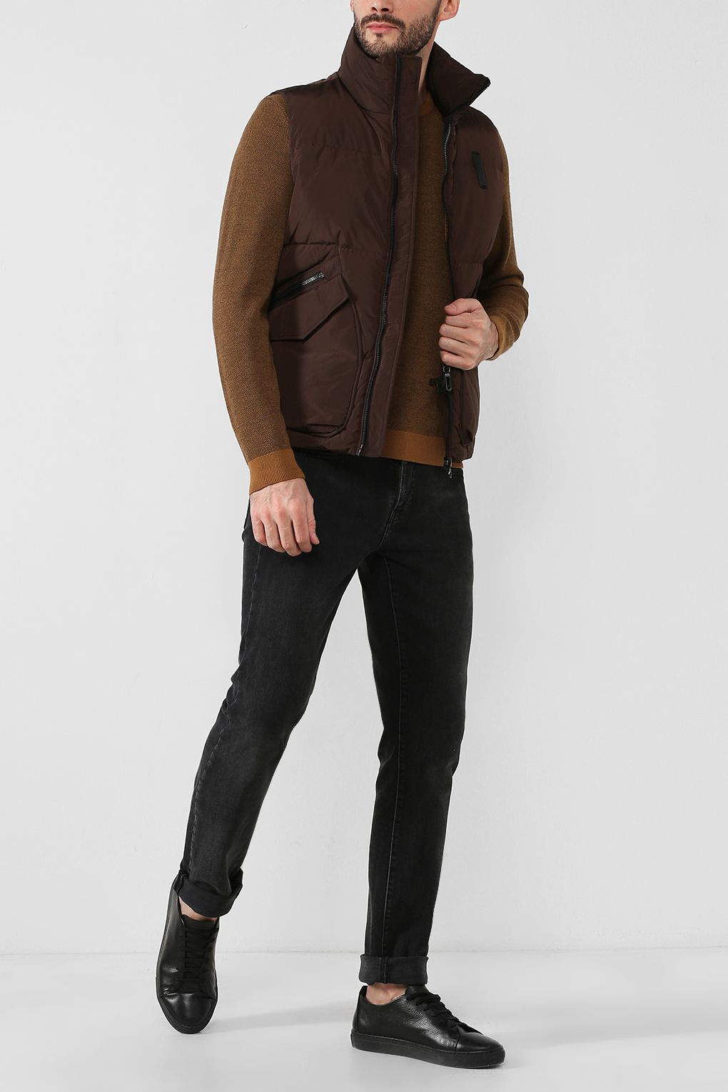 

Джемпер мужской Pierre Cardin 55620_2535 коричневый L, 55620_2535