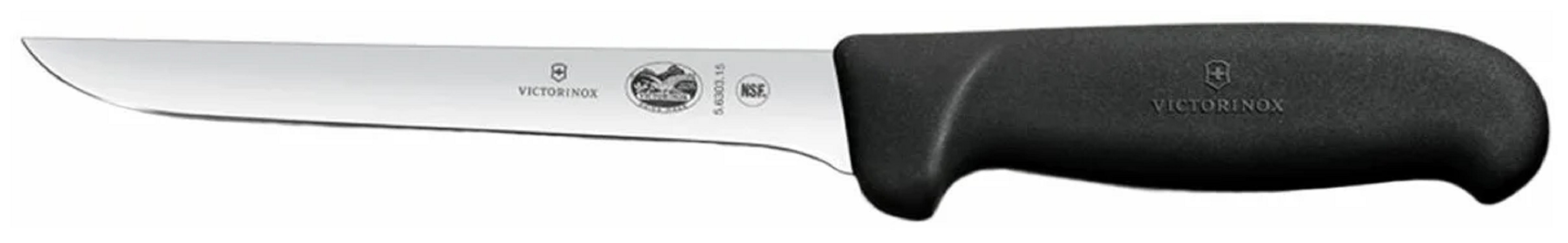 

Нож кухонный Victorinox Fibrox обвалочный для мяса лезв.150мм черный