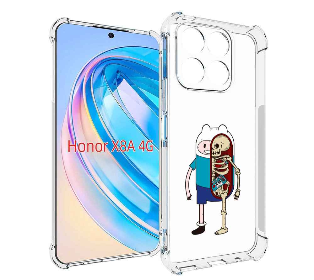 

Чехол MyPads Финн скелет для Honor X8a, Tocco
