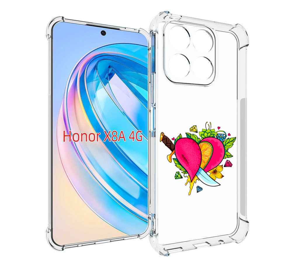 

Чехол MyPads Фруктовое сердце для Honor X8a, Tocco