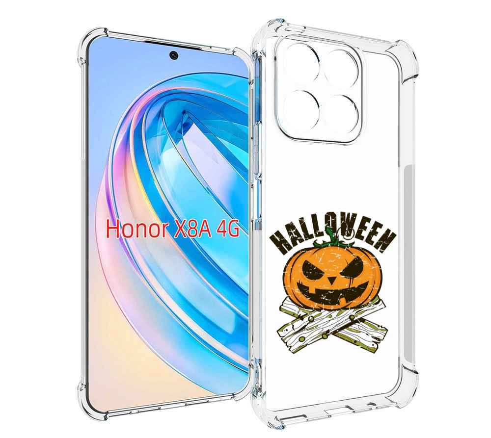 

Чехол MyPads Хэллоуин доски тыква для Honor X8a, Tocco