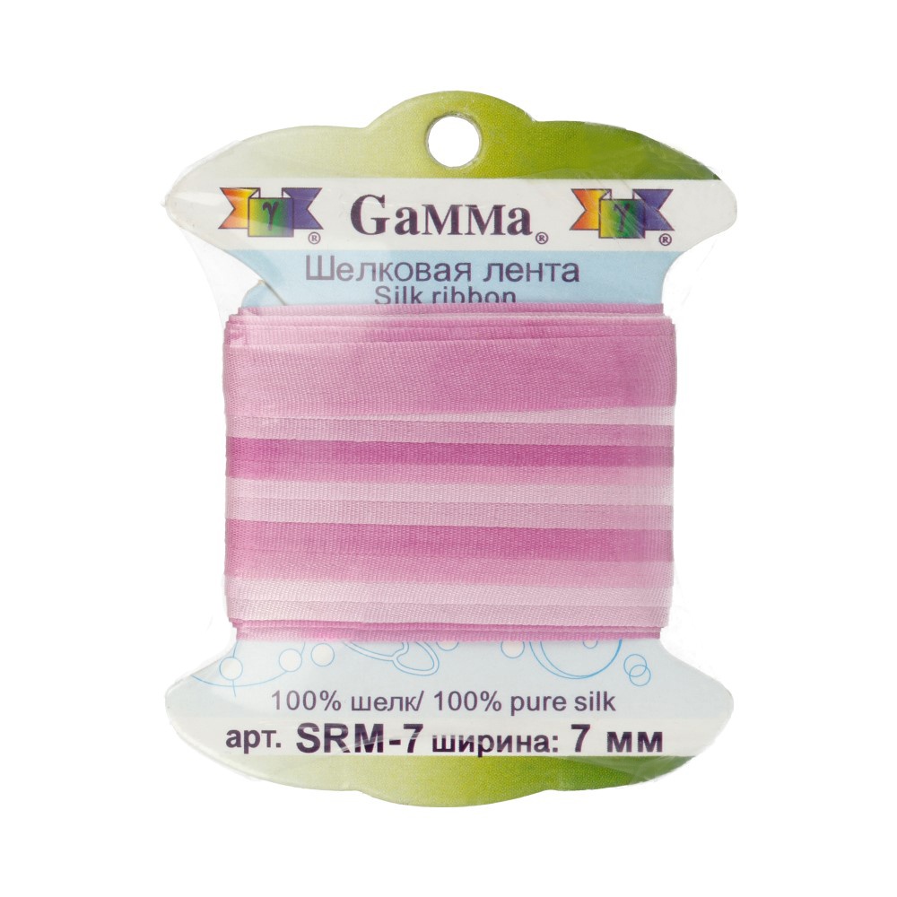 

Gamma шелковая, 7 мм, 9,1 +/- 0,5 м, M022, цвет светло-фиолетовый и фиолетовый