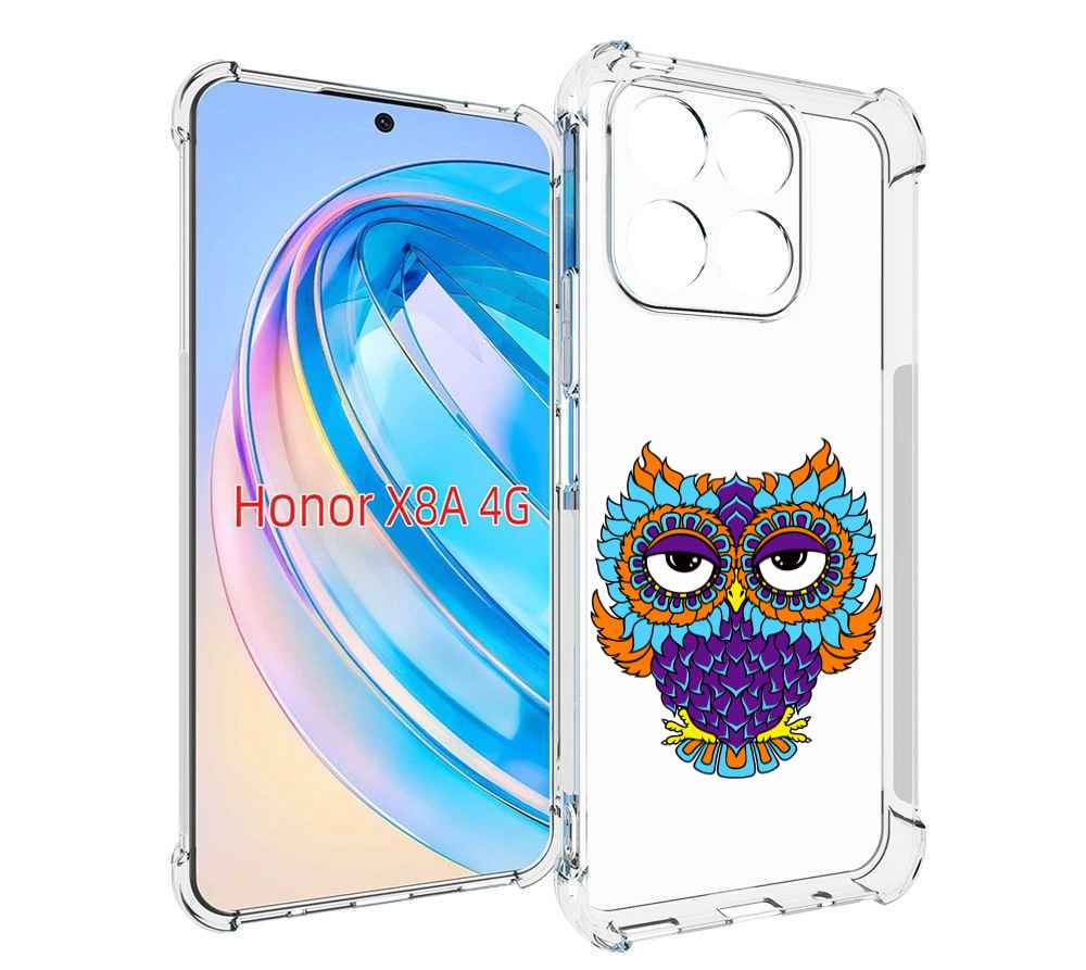 

Чехол MyPads Цветная сова для Honor X8a, Tocco