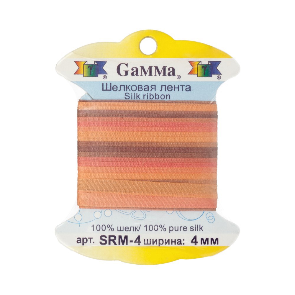 

Gamma шелковая, 4 мм, 9,1 +/- 0,5 м, M240, цвет оранжевый и бордовый