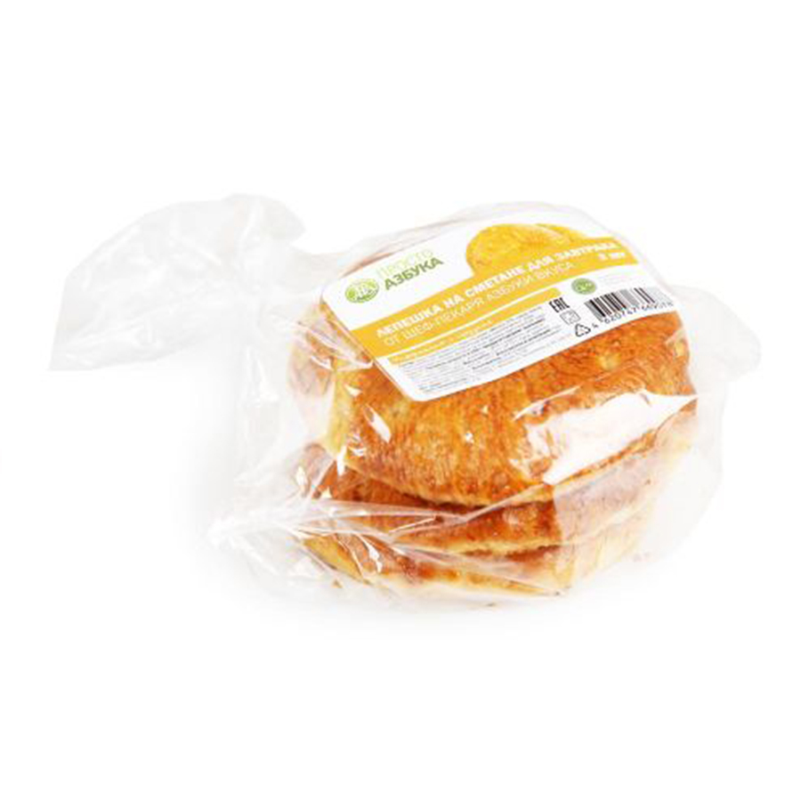 

Лепешка Азбука Вкуса для завтрака, на сметане, от шеф-пекаря, 210 г