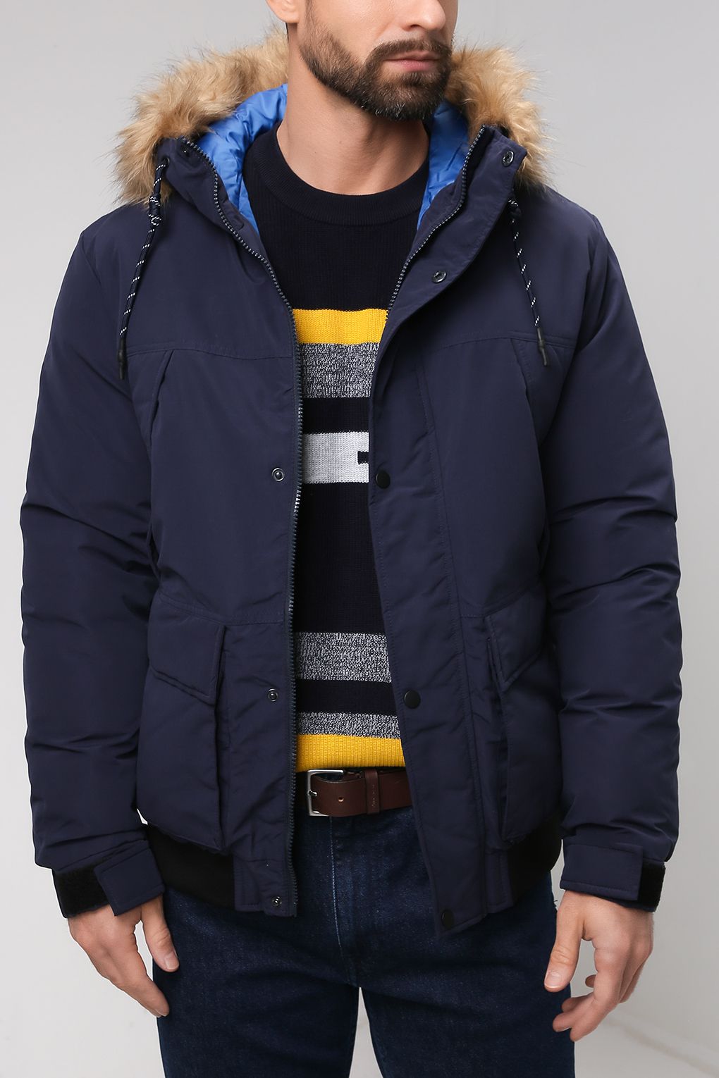 

Куртка мужская Jack & Jones 12190044 синяя M, 12190044