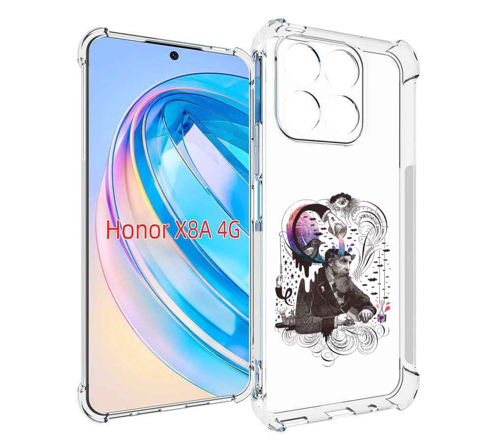 

Чехол MyPads абстракция думающий мужчина для Honor X8a, Tocco