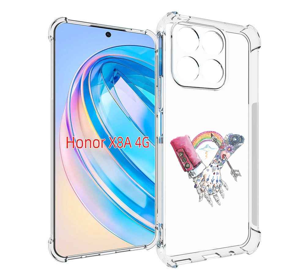 

Чехол MyPads абстракция руки в татуировках для Honor X8a, Tocco
