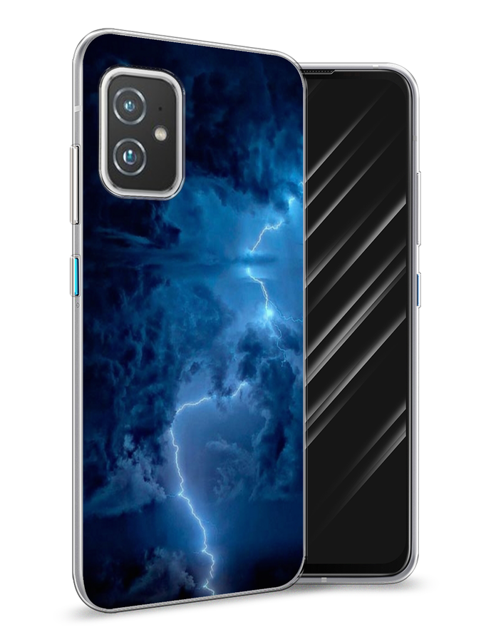 

Чехол Awog на Asus ZenFone 8 "Молния", Синий, 44450-4
