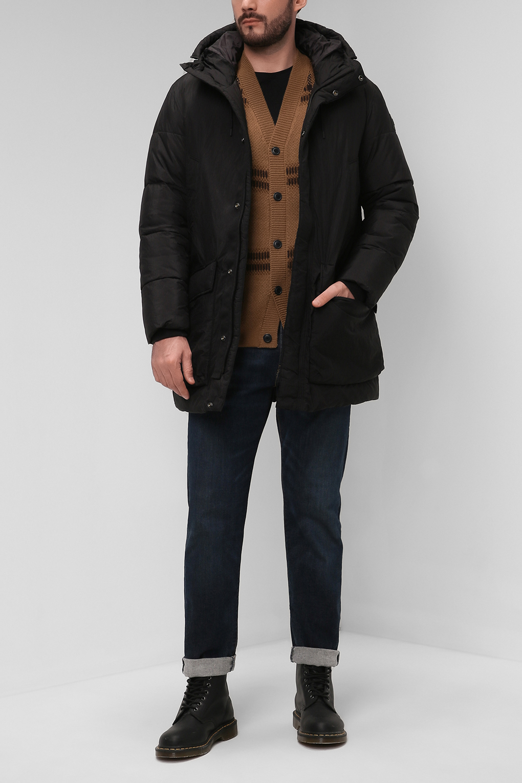 

Куртка мужская Marc O'Polo Denim 170 0351 71116 черная L, 170 0351 71116