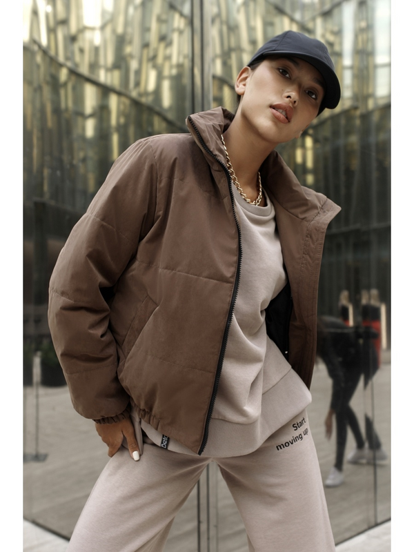 

Куртка женская Betop 1156В коричневая M/L, 1156В