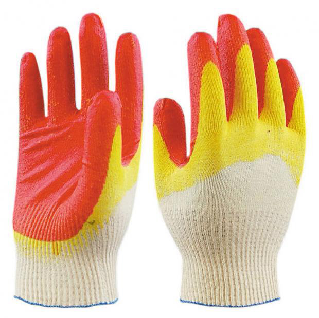 фото Садовые перчатки с латексным двойным покрытием размер one size nobrand
