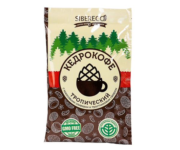 

Кедрокофе Тропический порционный SIBERECO (СИБЕРЕКО), 15 шт. х 25 гр, Кедрокофе Тропический порционный, 15 шт. х 25 гр