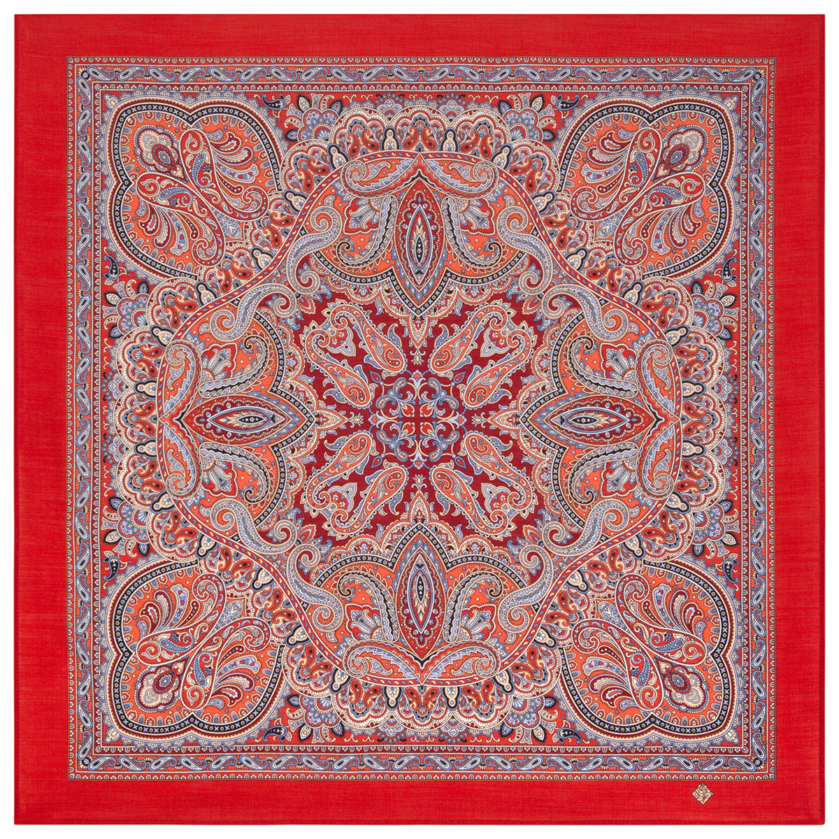 

Платок женский Павловопосадский платок 1907 красный, 89x89 см, 1907