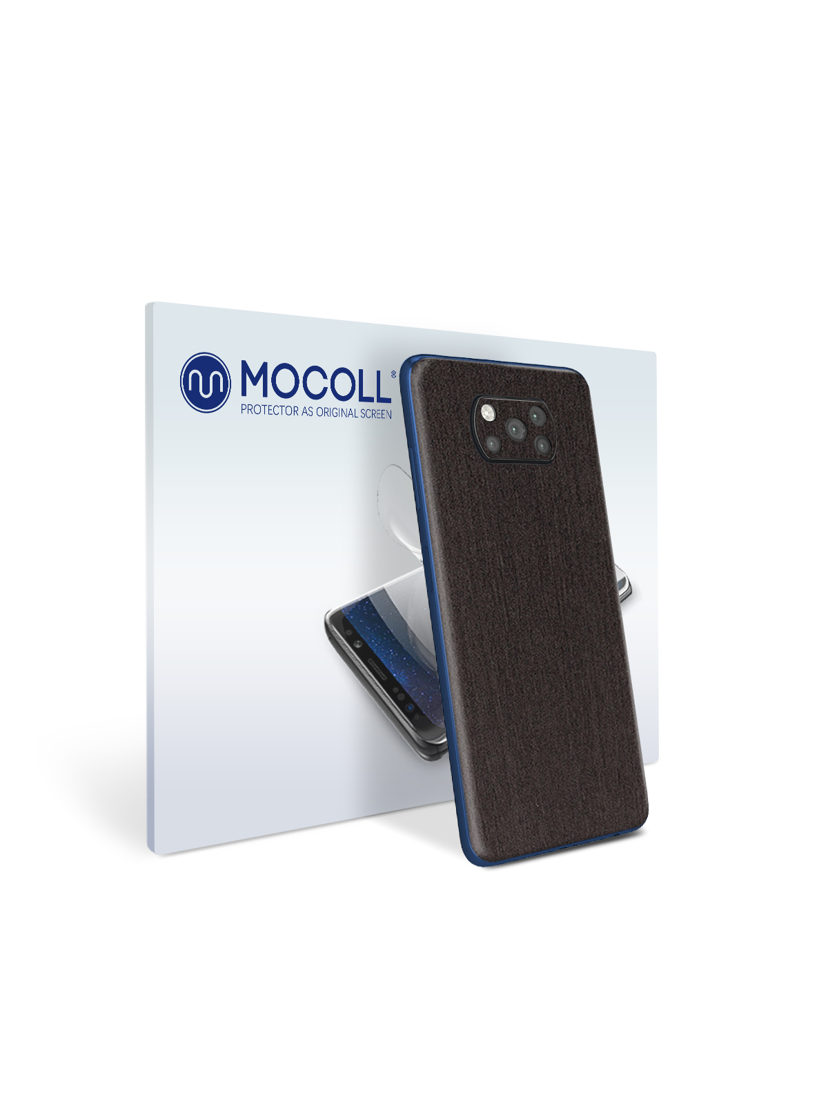 

Пленка защитная MOCOLL для задней панели Xiaomi Poco M3 Дерево Венге