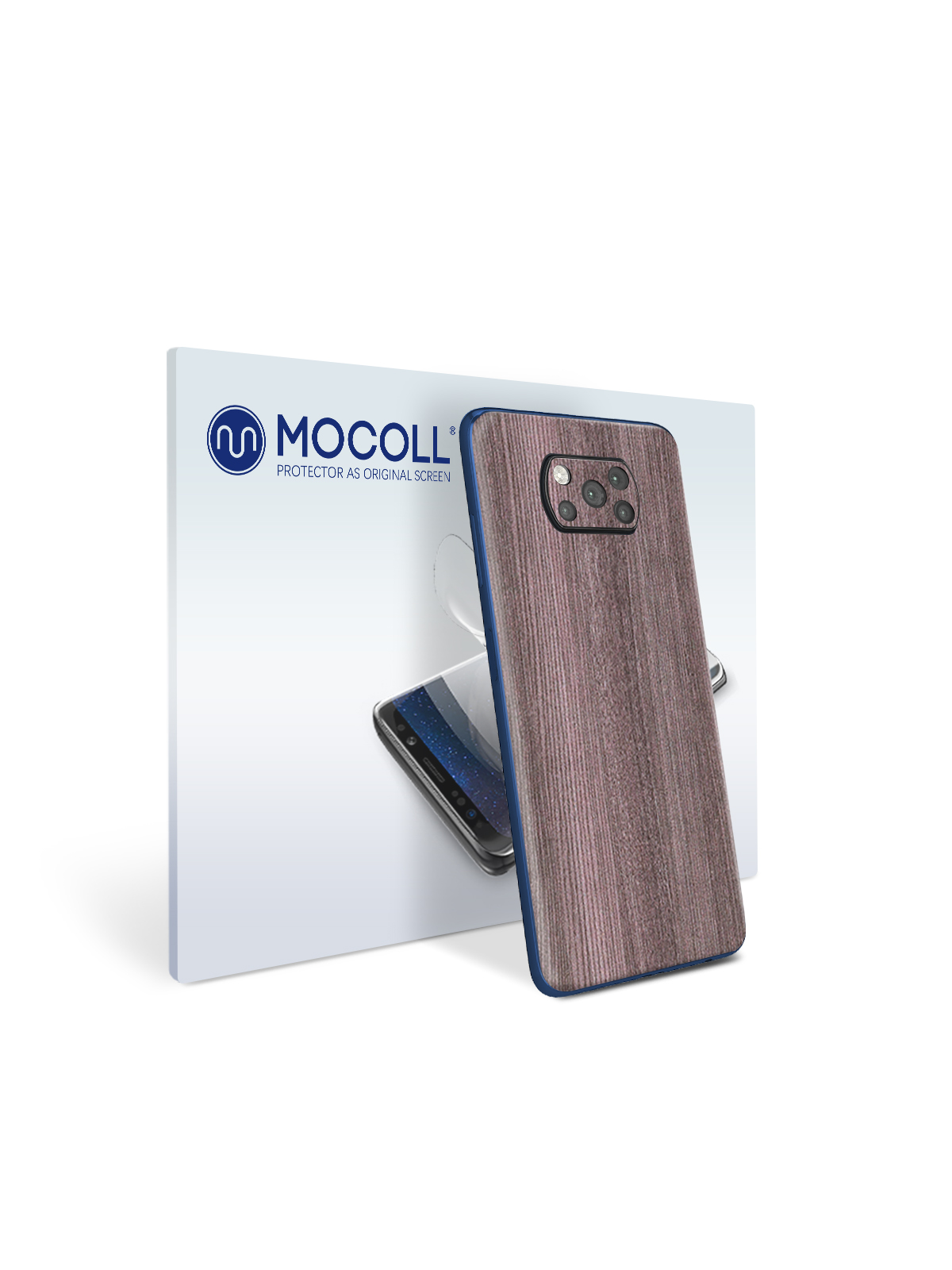 

Пленка защитная MOCOLL для задней панели Xiaomi Poco F3 Дерево Дуб Сонома