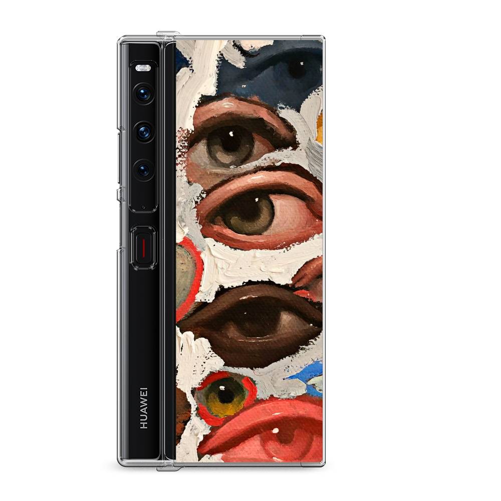 

Силиконовый чехол "Глаза масляная живопись" на Huawei Mate Xs 2 / Хуавеи Мате Xs 2