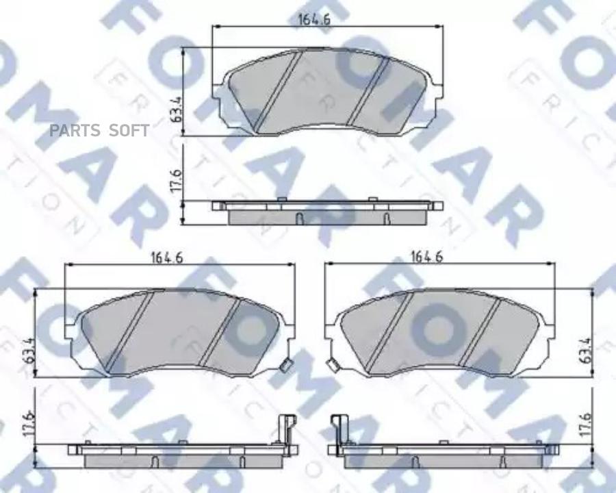 

Тормозные колодки FOMAR-FRICTION fo933381