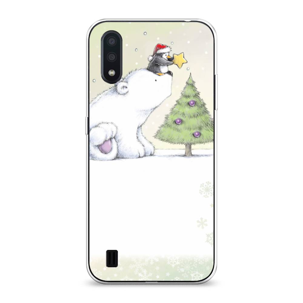 

Чехол для Samsung Galaxy A01 "Украшение елки", Белый;бежевый, 29550-5