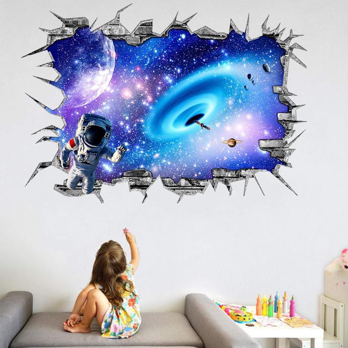 

Наклейка 3Д интерьерная Космос 90*60см