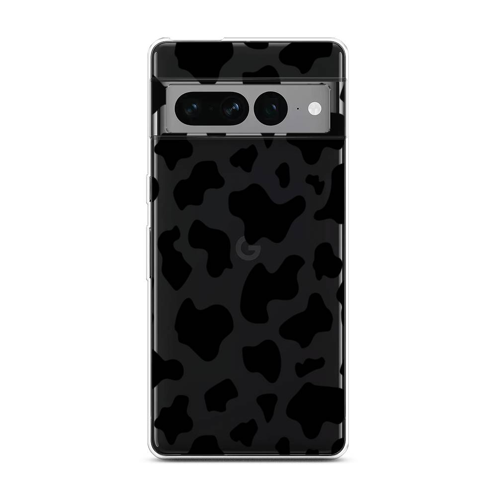 

Чехол Awog на Google Pixel 7 Pro "Пятна коровы черные", Прозрачный;черный