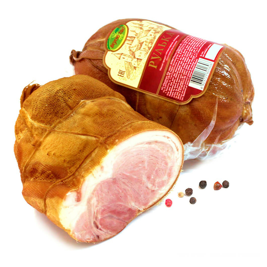 

Рулька Вкусно Так варено-копченая +-1 кг
