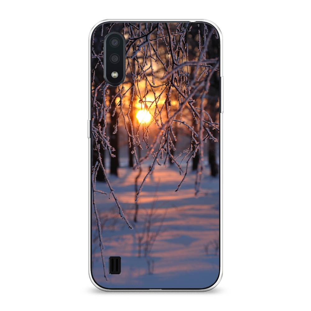 

Чехол для Samsung Galaxy A01 "Зима 7", Оранжевый;розовый;черный, 29550-2