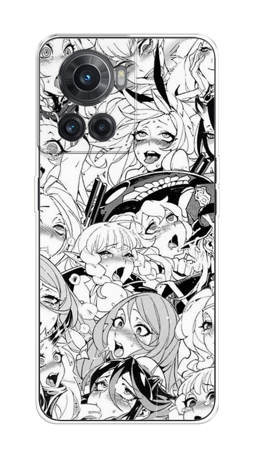 

Чехол на OnePlus 10R/Ace "Ахегао манга тян", Черный;белый;серый, 152950-1