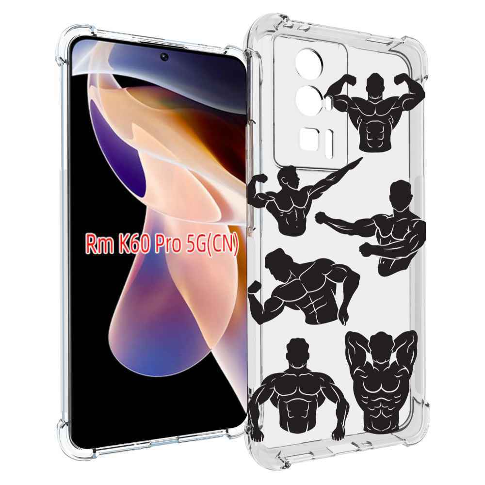 

Чехол MyPads Атлет мужской для Xiaomi Redmi K60 Pro, Прозрачный, Tocco