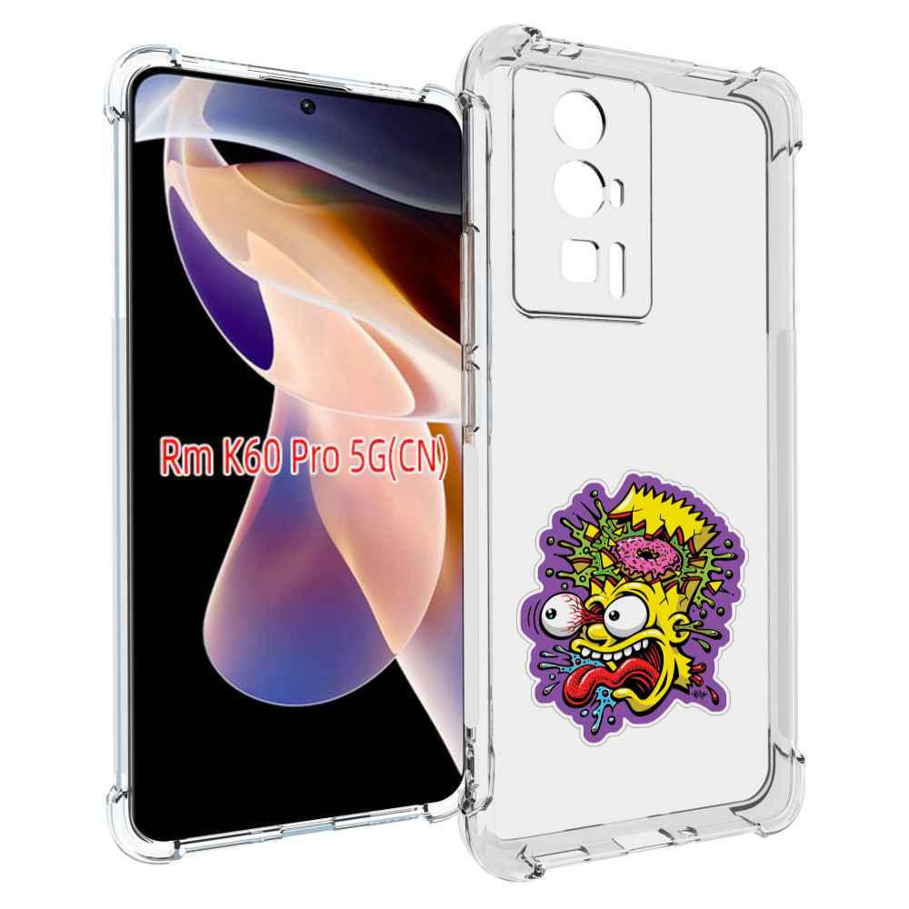 

Чехол MyPads Барт-Симпсон для Xiaomi Redmi K60 Pro, Прозрачный, Tocco