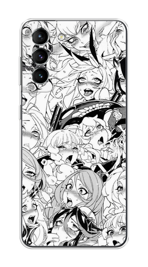 

Чехол на Samsung Galaxy S21 "Ахегао манга тян", Черный;белый;серый, 2101850-1