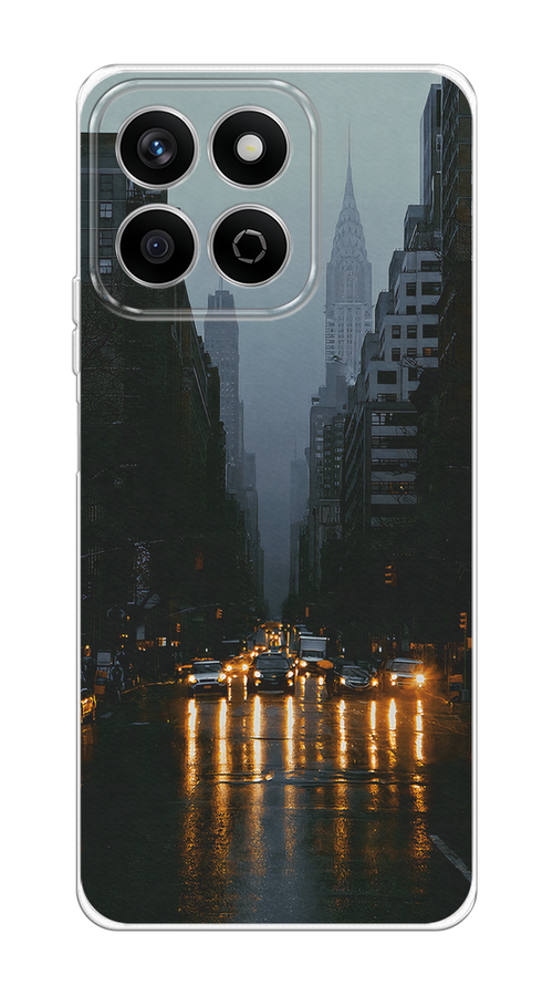

Чехол на Honor X7c "Дождливый Нью Йорк", Черный;серый, 6125250-1
