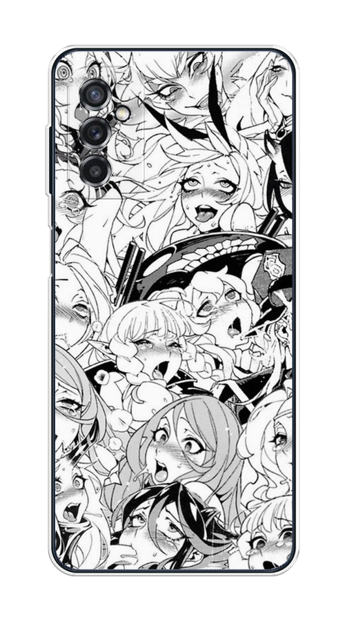 

Чехол на Samsung Galaxy M52 "Ахегао манга тян", Черный;белый;серый, 2104350-1