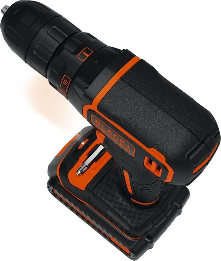 Дрель-шуруповерт BLACK+DECKER BDCDC18KB-QW 1.5Ач