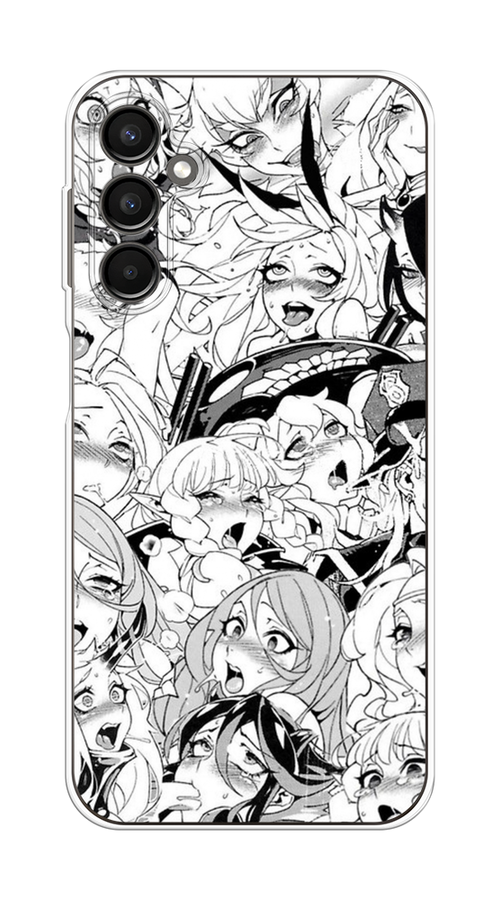 

Чехол на Samsung Galaxy A24 "Ахегао манга тян", Черный;белый;серый, 2108050-1