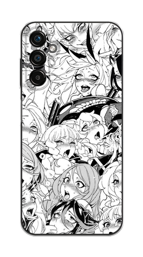

Чехол на Samsung Galaxy A25 5G "Ахегао манга тян", Черный;белый;серый, 2108550-1
