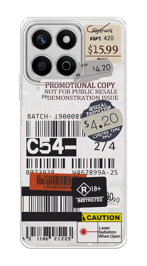 

Чехол на Honor X7c "Flight to Paris", Серый;бежевый, 6125250-1