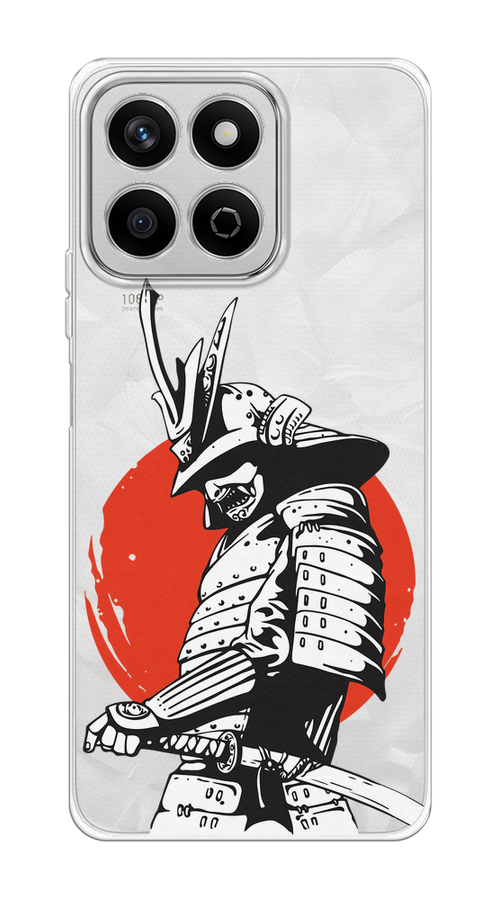 

Чехол на Honor X7c "Самурай с катаной", Черный;красный;белый, 6125250-1