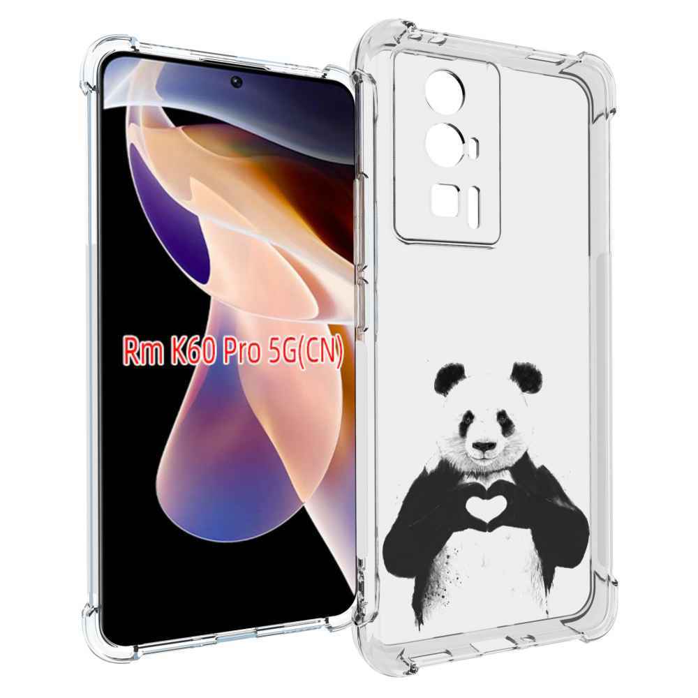 

Чехол MyPads Влюбленная панда для Xiaomi Redmi K60 Pro, Прозрачный, Tocco