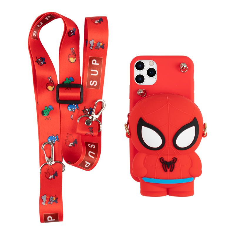 фото Чехол для iphone 11 pro с игрушкой-сумочкой spider man smarty toys